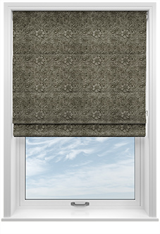 William Morris At Home Marigold Velvet, Iron - Twist&Fit Roman Blind